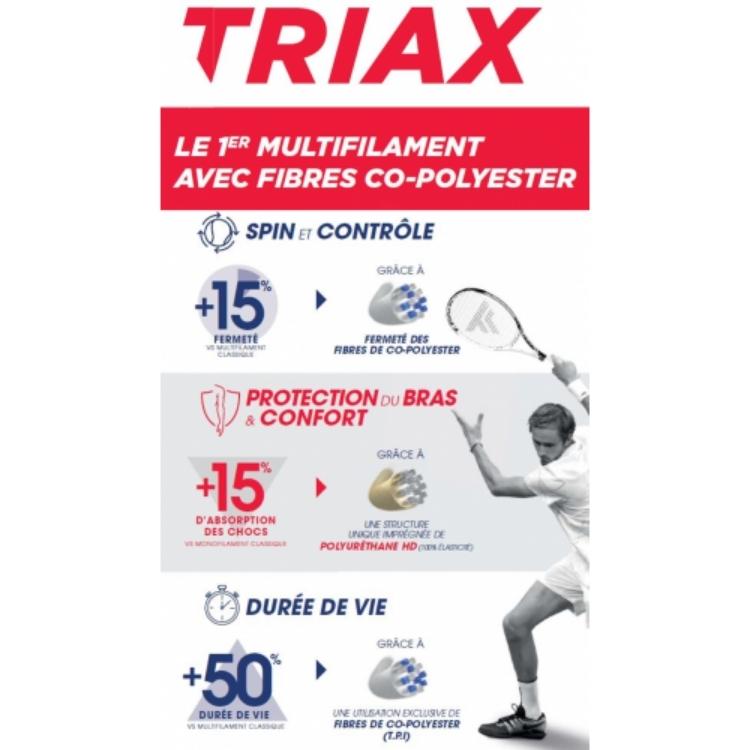 Tecnifibre Tennissnaar Triax 1.33 Naturel Op Rol 200m