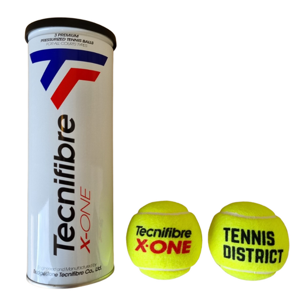 Tecnifibre Tennisballen X-One Gasgevuld Met Logo Tennisdistrict 3 Ballen