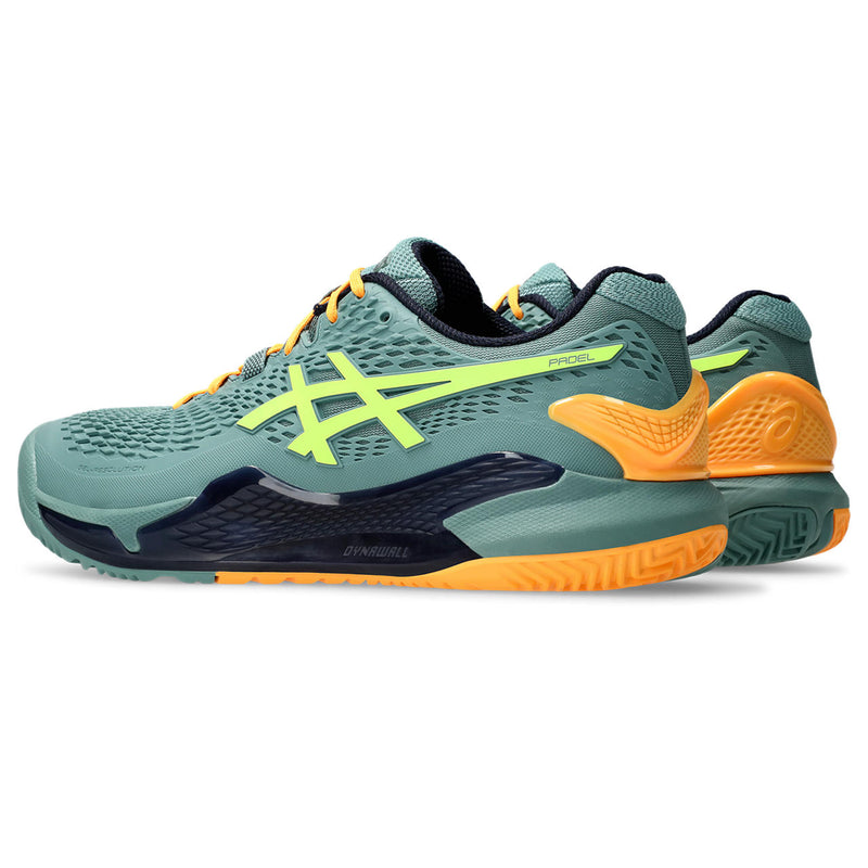 Asics Padelschoen Gel Resolution 9 Heren Groen Oranje