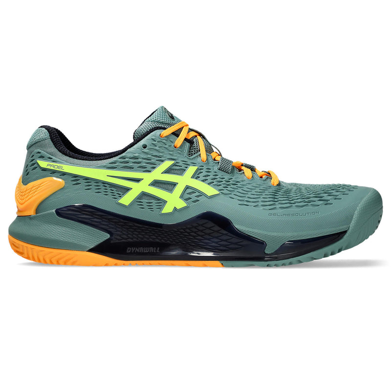 Asics Padelschoen Gel Resolution 9 Heren Groen Oranje