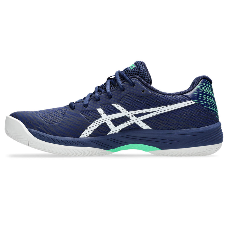 Asics Tennisschoen Gel Game 9 Clay / OC Heren Navy Wit Groen