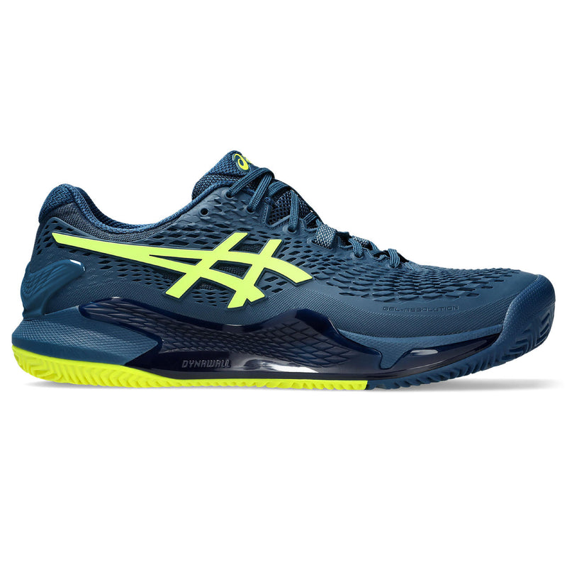 Asics Tennisschoen Gel Resolution 9 Clay Heren Blauw Geel