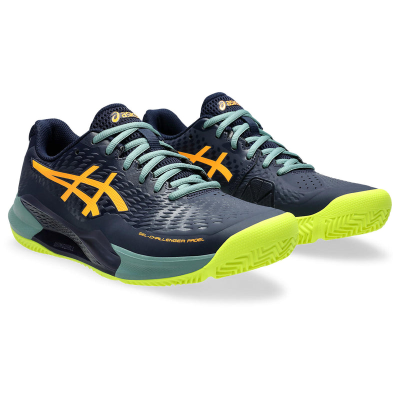 Asics Padelschoen Gel Challenger Heren 14 Padel Navy Oranje