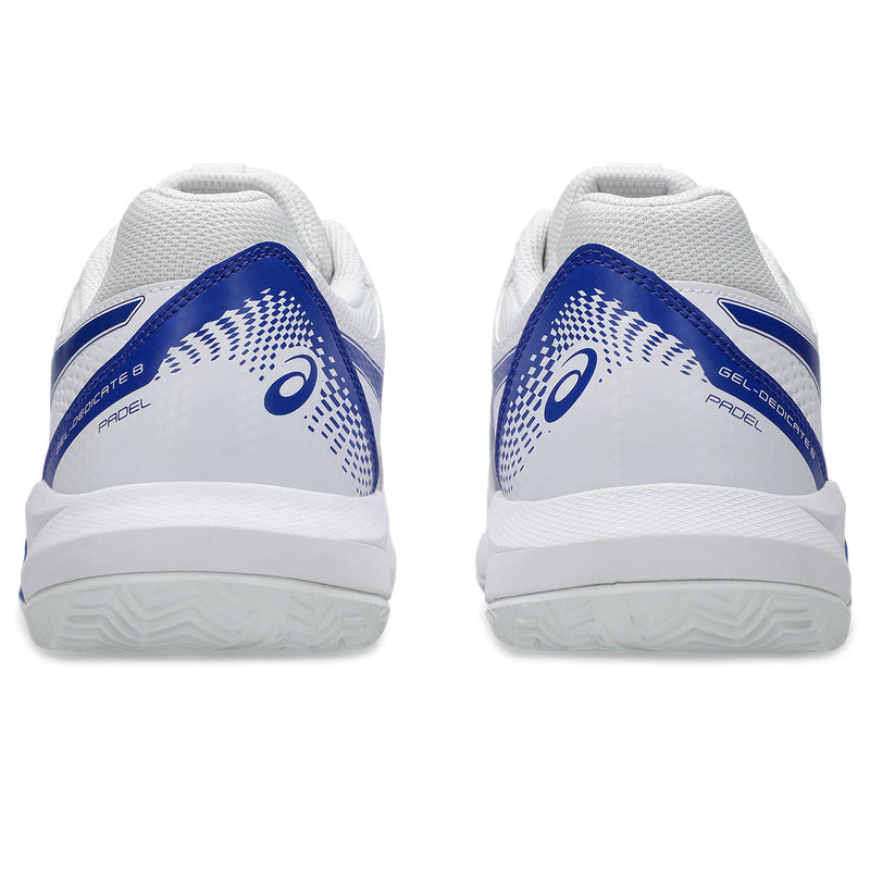 Asics Padelschoen Gel Dedicate 8 Padel Heren Wit Blauw
