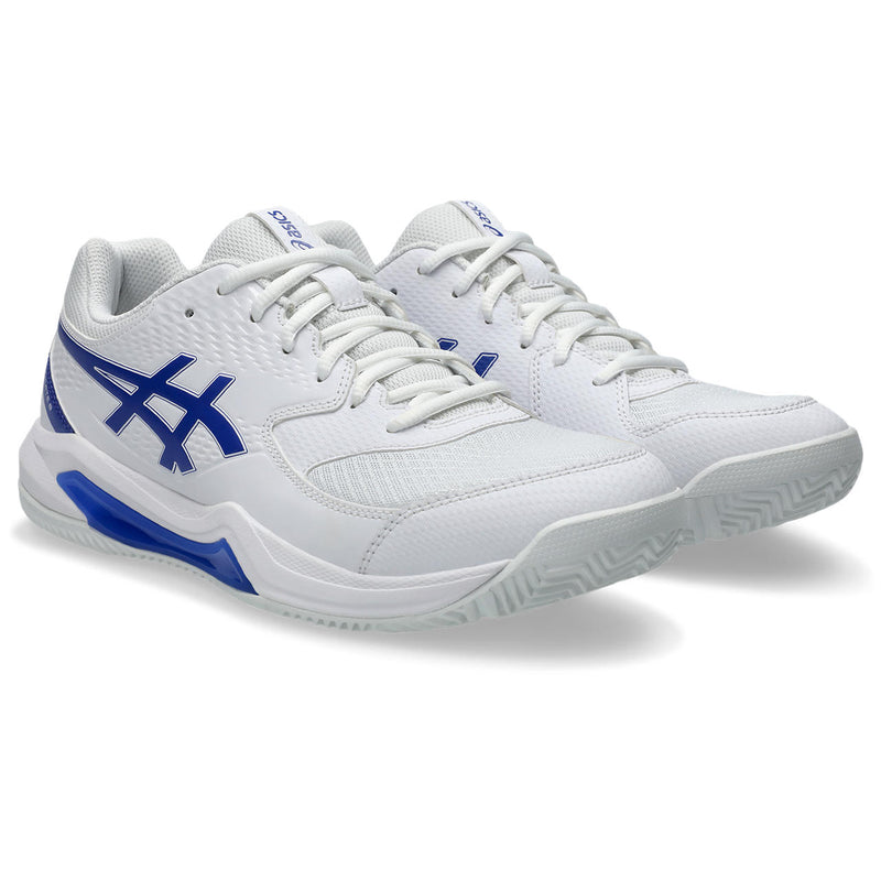 Asics Padelschoen Gel Dedicate 8 Padel Heren Wit Blauw