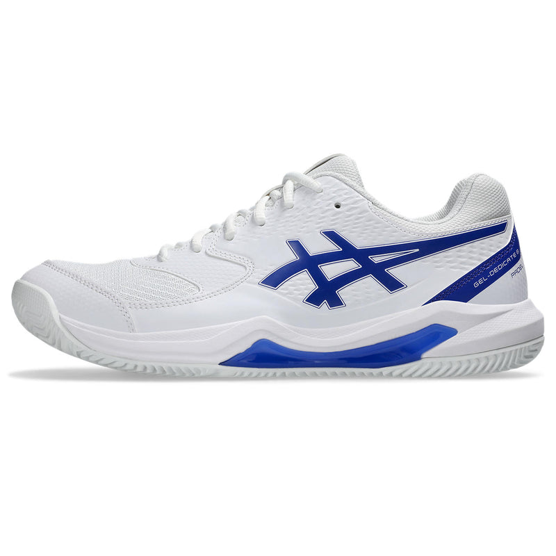 Asics Padelschoen Gel Dedicate 8 Padel Heren Wit Blauw