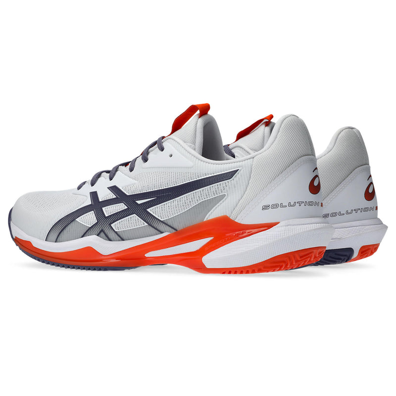 Asics Tennisschoen Solution Speed FF 3 Clay Heren Wit - Greyish Purple