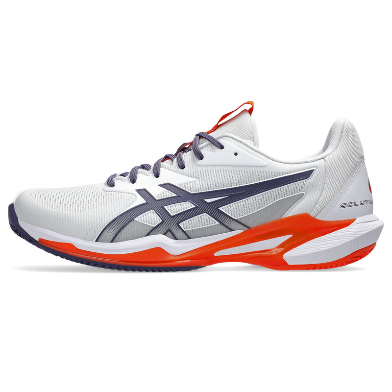 Asics Tennisschoen Solution Speed FF 3 Clay Heren Wit - Greyish Purple