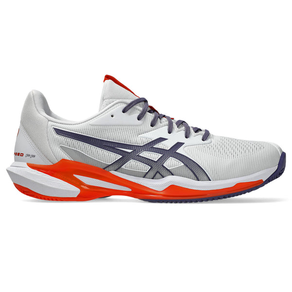 Asics Tennisschoen Solution Speed FF 3 Clay Heren Wit - Greyish Purple