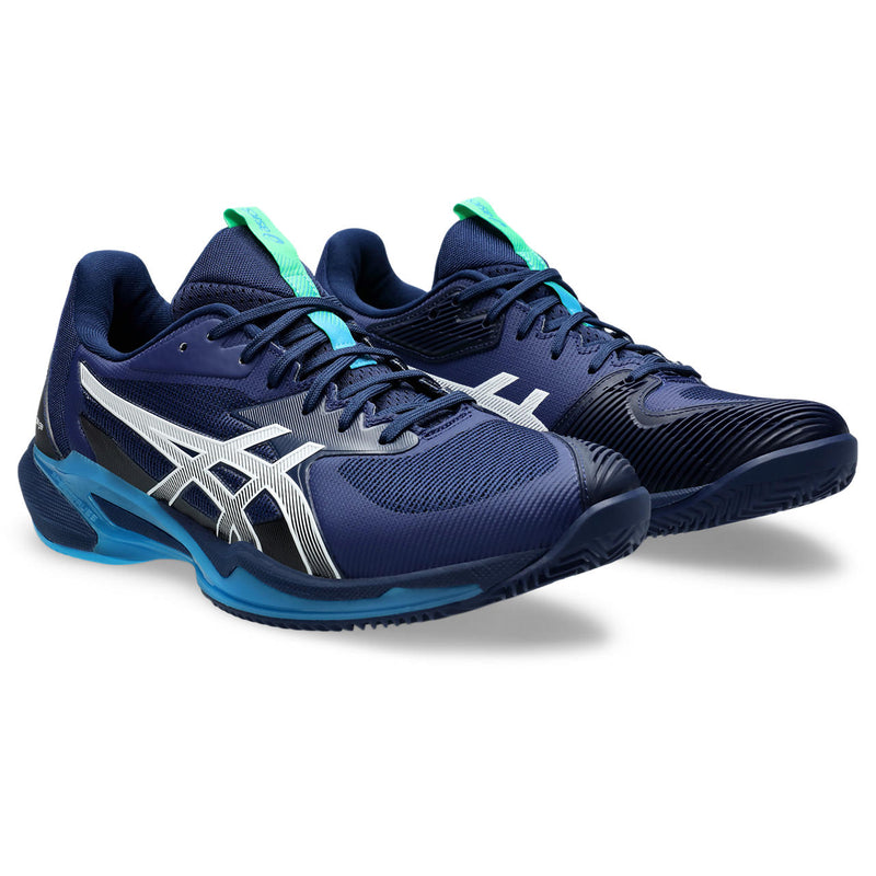 Asics Tennisschoen Solution Speed FF 3 Clay Heren Blauw Wit