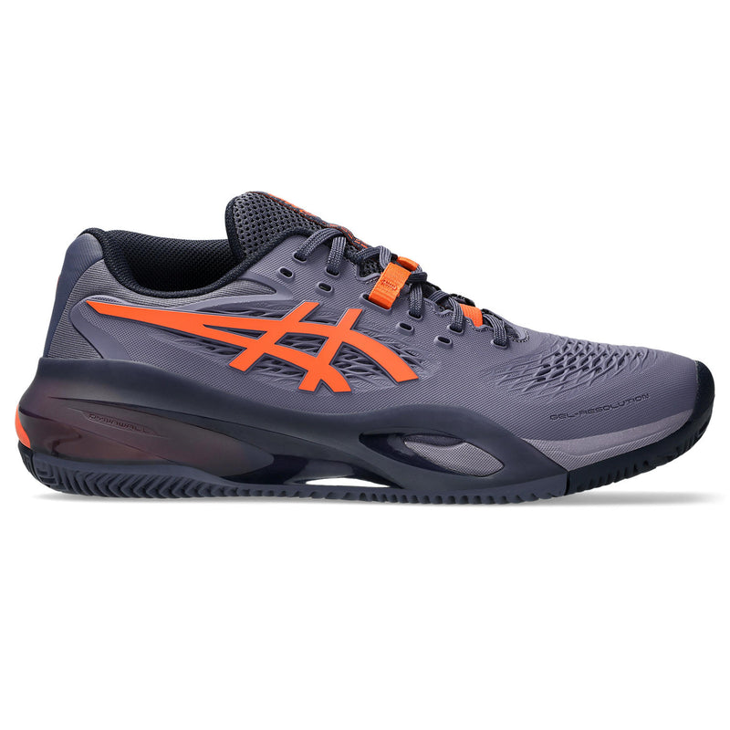 Asics Tennisschoen Gel Resolution X Clay Heren Paars/Oranje