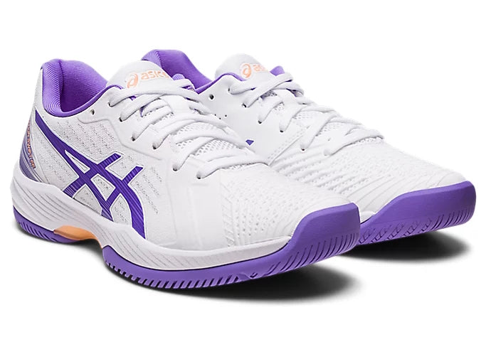 Asics Tennisschoen Solution Swift FF Clay Dames Wit Paars