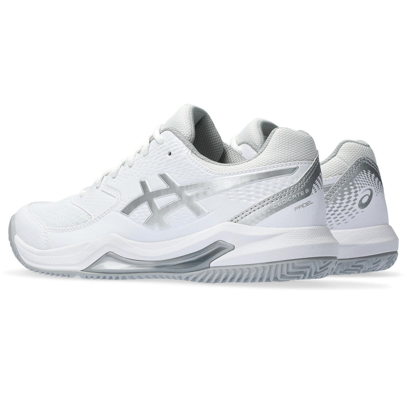 Asics Padelschoen Gel Dedicate 8 Padel Dames Wit - Zilver