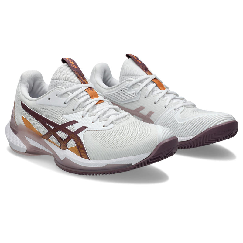 Asics Tennisschoen Solution Speed FF 3 Clay Dames Wit Paars