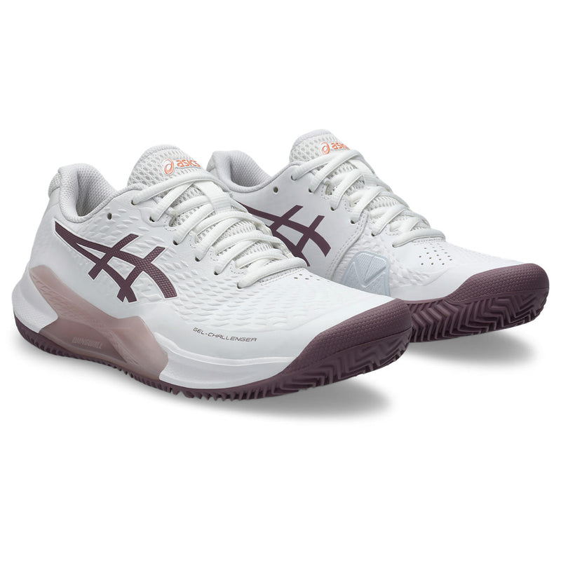 Asics Tennisschoen Gel Challenger 14 Clay Dames Wit Paars