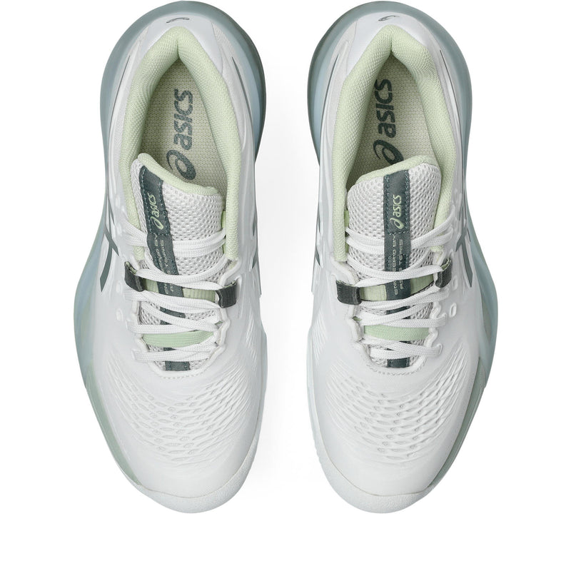 Asics Tennisschoen Gel Resolution X Clay Dames Wit - Groen