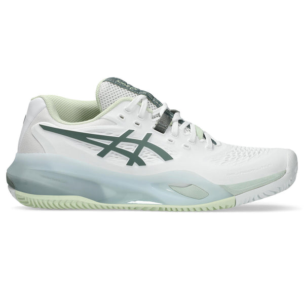 Asics Tennisschoen Gel Resolution X Clay Dames Wit - Groen