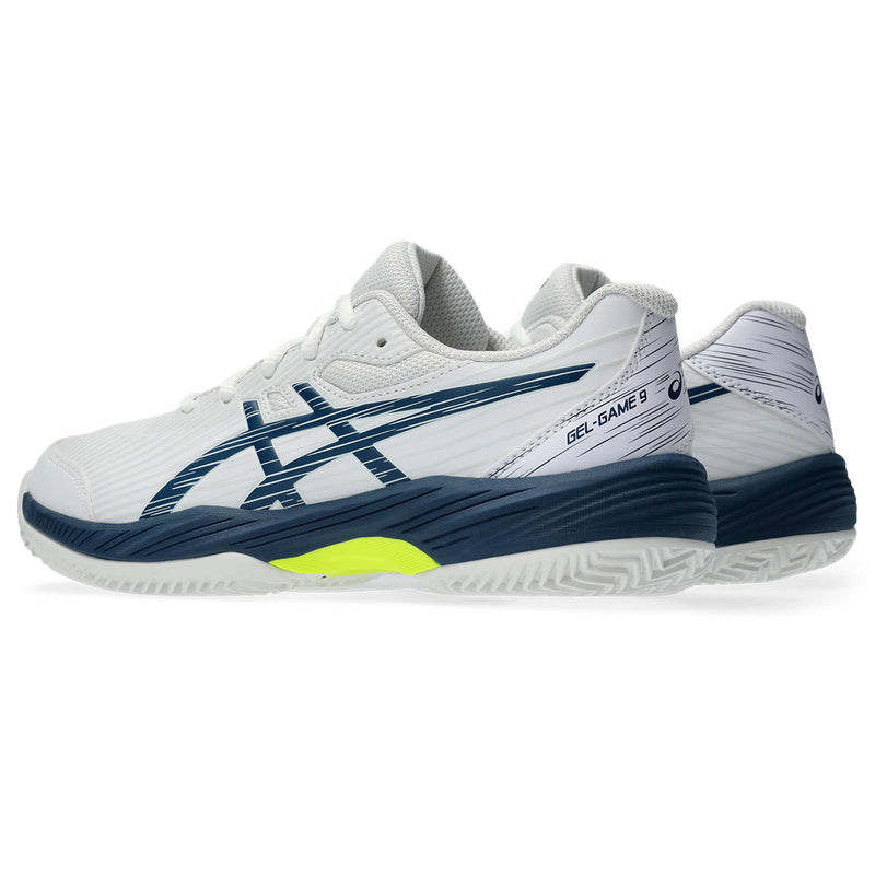 Asics Tennisschoen Gel Game 9 GS Clay/OC Junior Wit Blauw