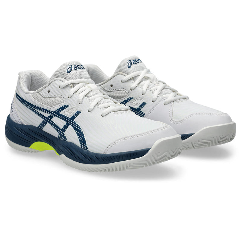 Asics Tennisschoen Gel Game 9 GS Clay/OC Junior Wit Blauw