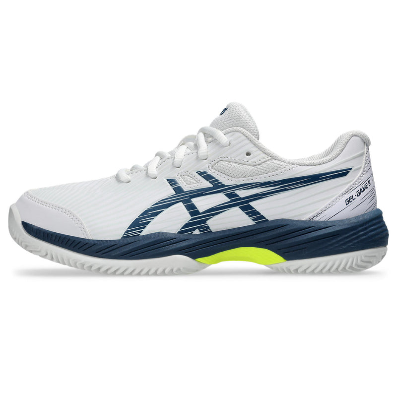 Asics Tennisschoen Gel Game 9 GS Clay/OC Junior Wit Blauw