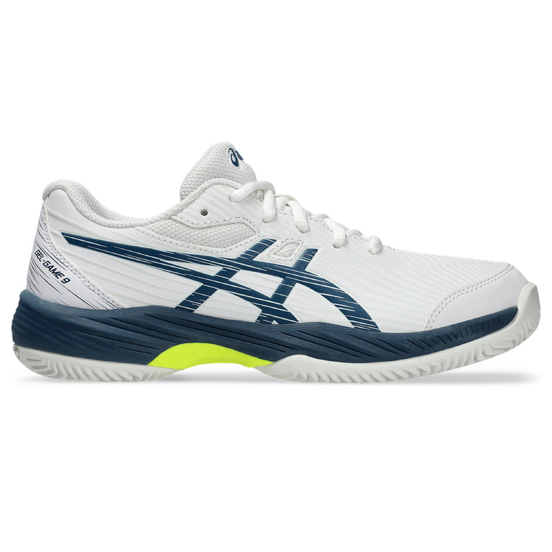 Asics Tennisschoen Gel Game 9 GS Clay/OC Junior Wit Blauw