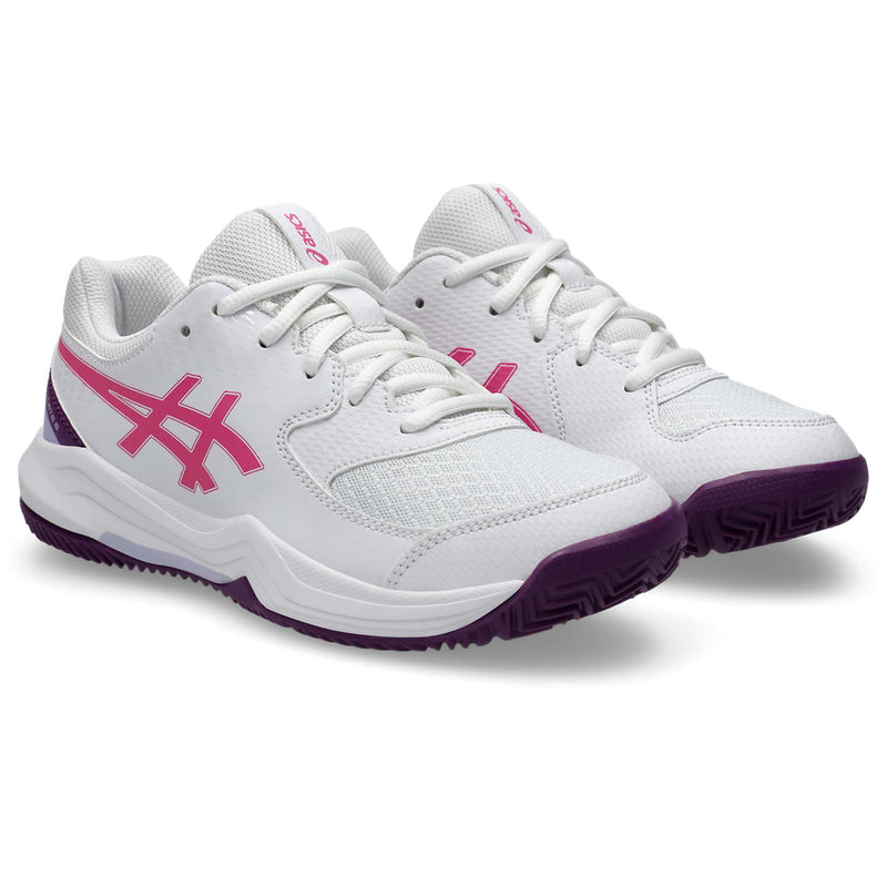 Asics Padelschoen Gel Dedicate 8 GS Junior Wit Roze