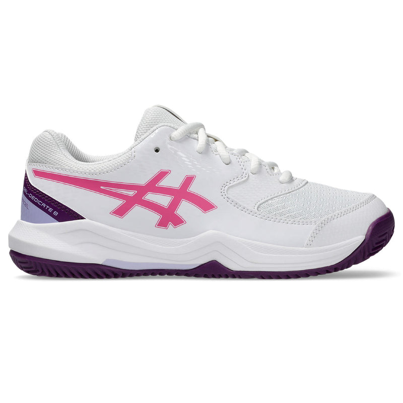 Asics Padelschoen Gel Dedicate 8 GS Junior Wit Roze