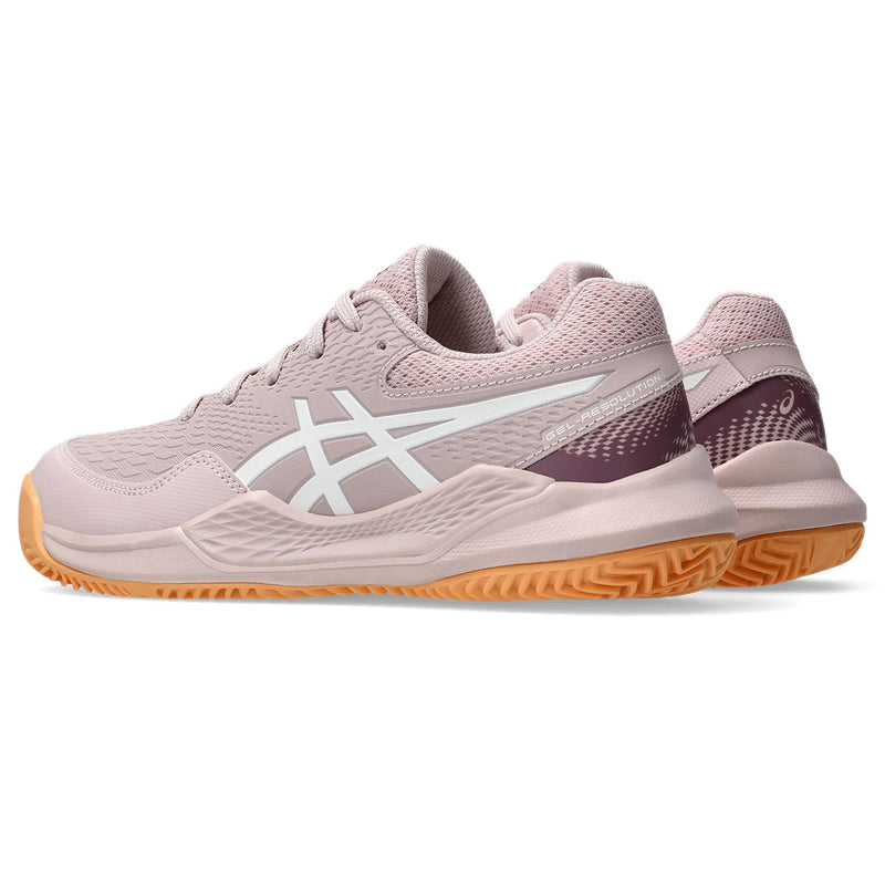 Asics Tennisschoen Gel Resolution 9 GS Clay Junior Roze Wit