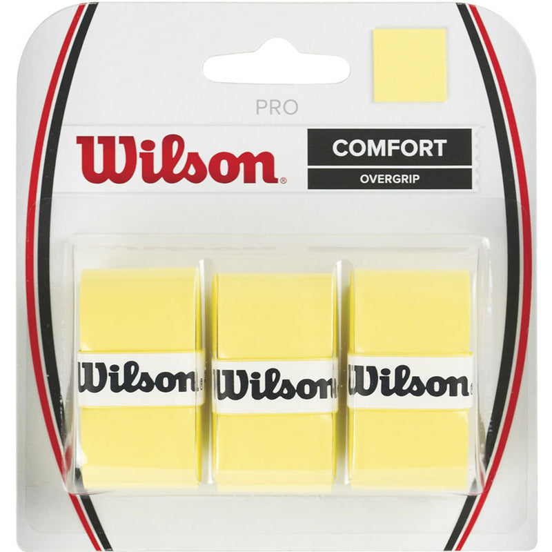 Wilson Overgrip Tennis Pro Comfort Geel 3 Pack