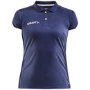 Craft Poloshirt Pro Control Impact Dames Navy Wit