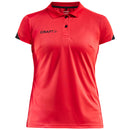 Craft Poloshirt Pro Control Impact Dames Rood