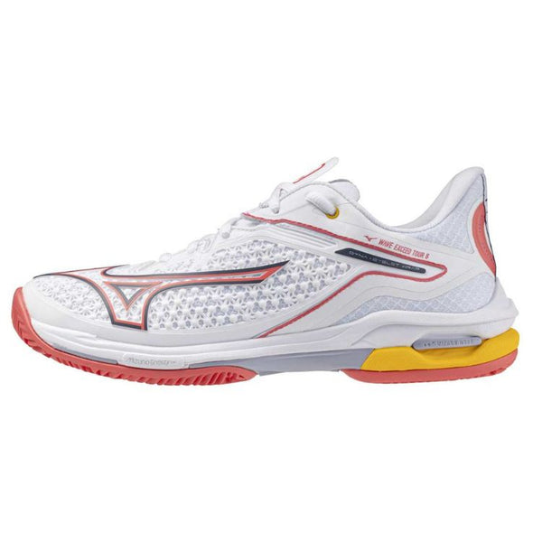 Mizuno Tennisschoen Padelschoen Wave Exceed Tour 6 CC Dames Wit - Oranje
