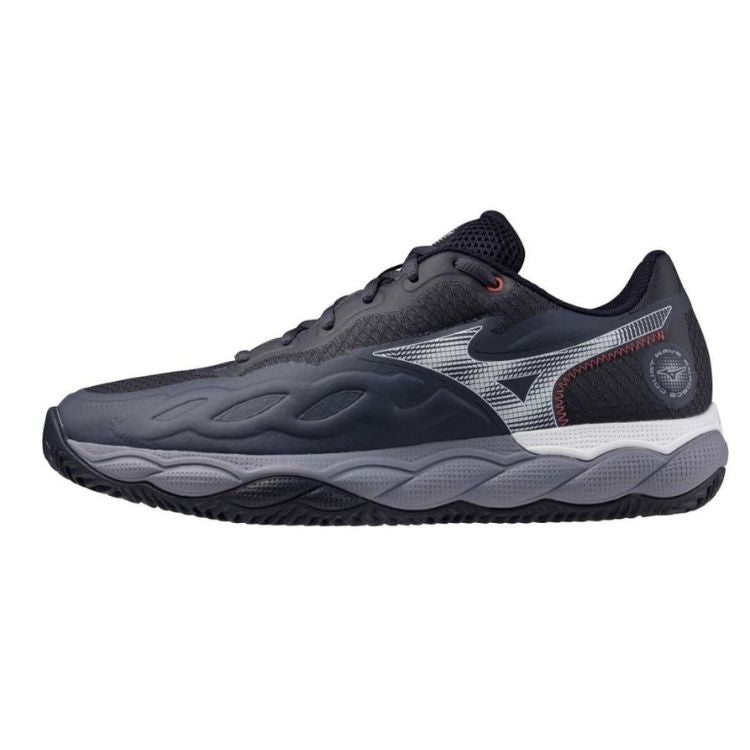 Mizuno Tennisschoen Padelschoen Wave Enforce Court CC Heren Antraciet