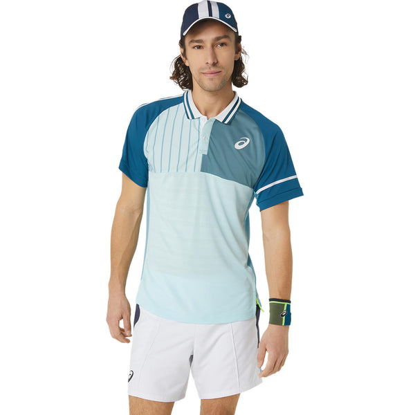 Asics Polo Shirt Match Heren Lichtblauw