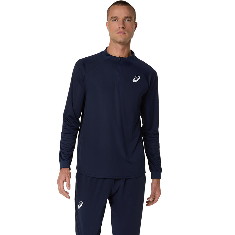 Asics Match Halfzip Top Heren Midnight Blue