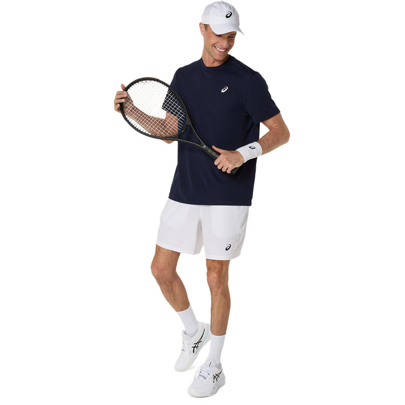 Asics T-Shirt Court SS Top Heren Navy