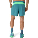 Asics Short Padel Court 7IN Heren Blauw Groen