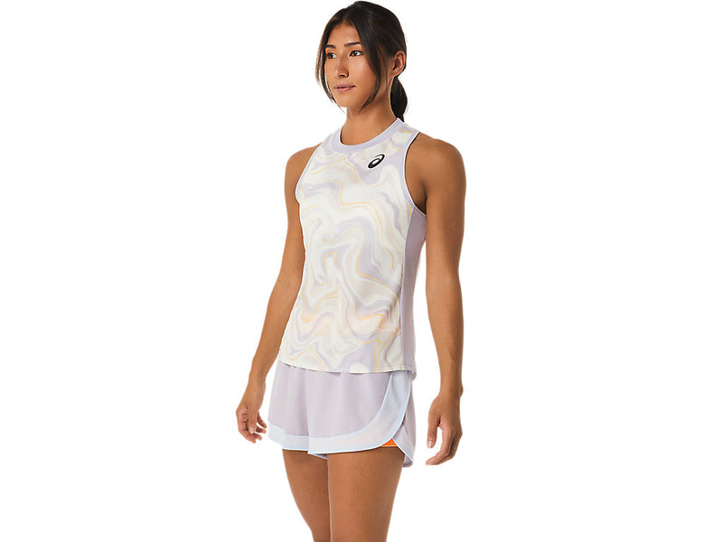 Asics Tank Top Match Graphic Tank Dames Lila