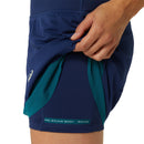 Asics Short Nagino 3.5IN 2-N-1 Layer Dames Navy