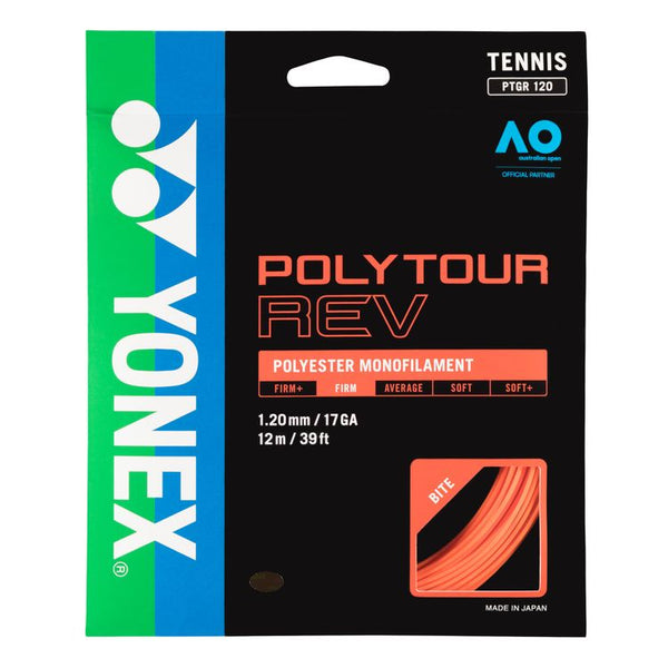 Yonex Tennissnaar Polytour Rev 1.25 Oranje 12m