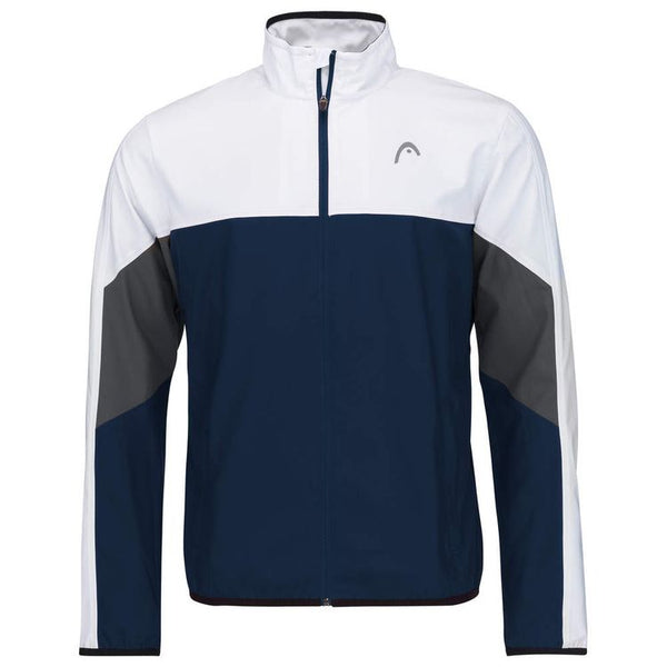 HEAD Club 22 Jacket Boys Junior Blauw - Wit - Grijs