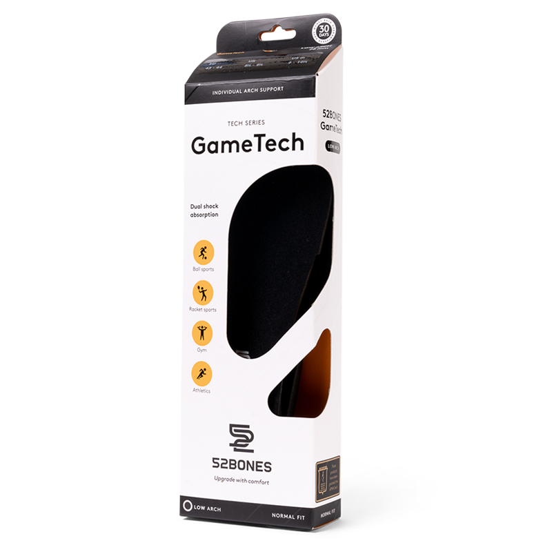 52 Bones GameTech Sport Inner Soles  Low Arch Inlegzolen