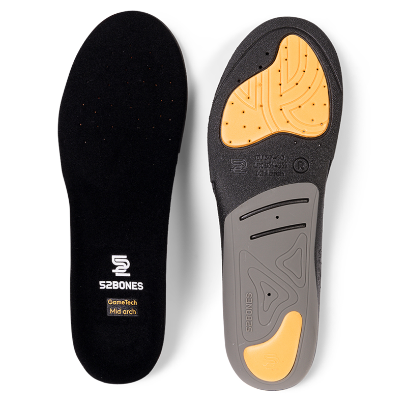 52 Bones GameTech Sport Inner Soles Mid Arch Inlegzolen