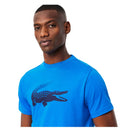 Lacoste T-Shirt Sport Ronde Hals Heren Blauw Zwart