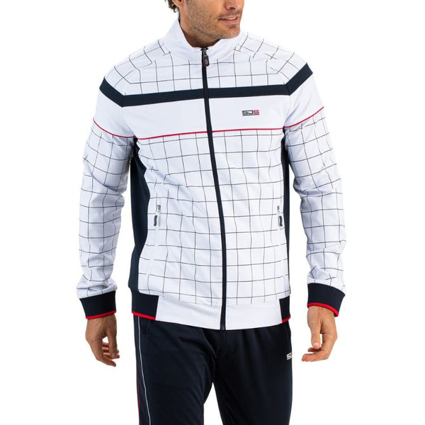 Sjeng Sports Jacket Ilay Heren Wit Navy Rood