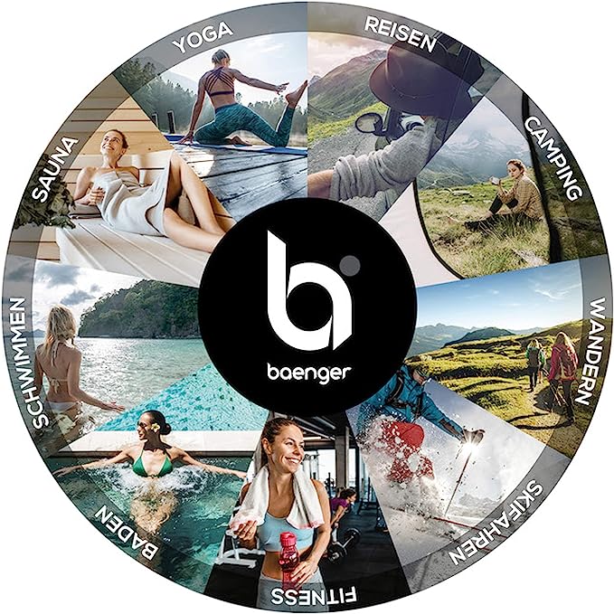 Baenger Microvezel Sporthanddoek Fitnesshanddoek Rood