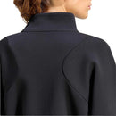 Adidas Cover Up Half-Zip Sweatshirt Dames Zwart Achterkant