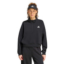 Adidas Cover Up Half-Zip Sweatshirt Dames Zwart Voorkant