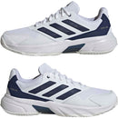 Adidas Tennisschoen Padelschoen Courtjam Control 3 Clay Heren Wit Blauw Voorkant