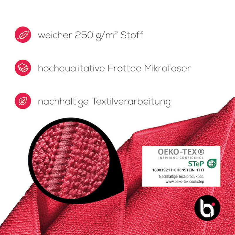 Baenger Microvezel Sporthanddoek Fitnesshanddoek Rood